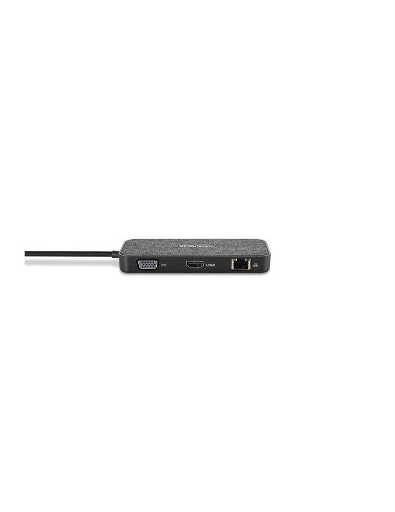 Kensington SD1650P Prin cablu USB 3.2 Gen 1 (3.1 Gen 1) Type-C Negru, Gri