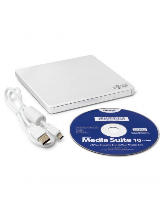 Hitachi-LG Slim Portable DVD-Writer unități optice DVD±RW Negru Hitachi-lg - 4