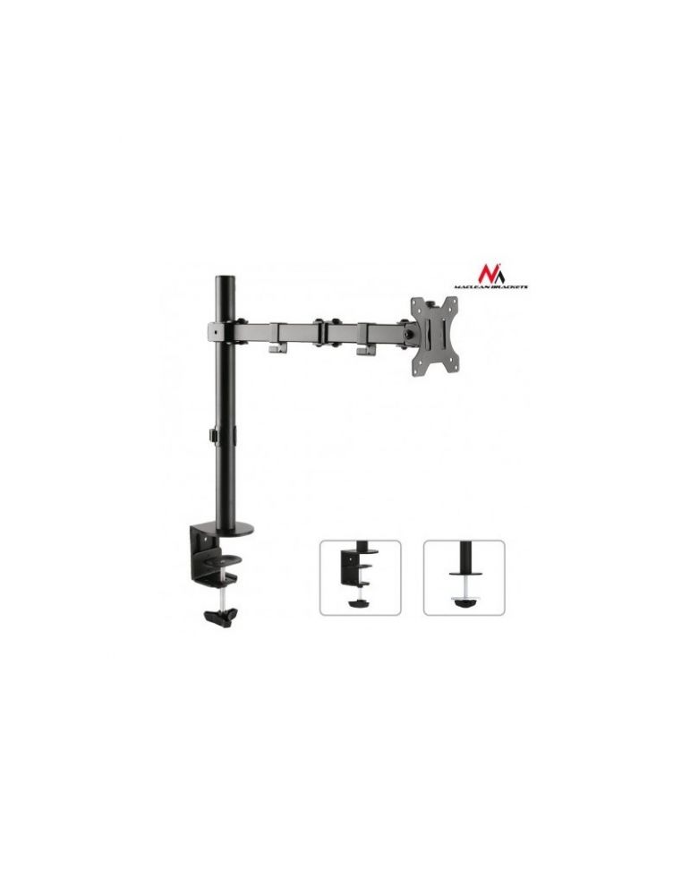 Suport monitor maclean mc-753 monitor desk braket 13-32 8kg vesa 75x75 100x100 duble arm mc-753