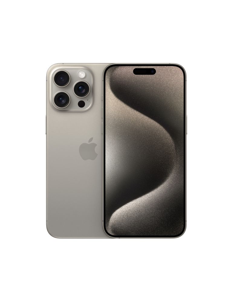 Smartphone iphone 15 pro max 256gb 8gb ram 5g natural titanium mu793 (timbru verde 0.55 lei)