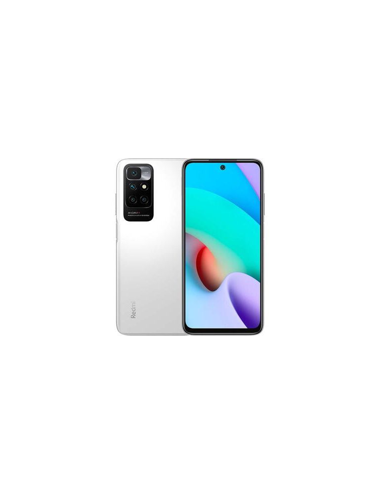 Smartphone redmi 10 (2022) 128gb 4gb ram dual sim pebble white mzb0a6qeu (timbru verde 0.55 lei)