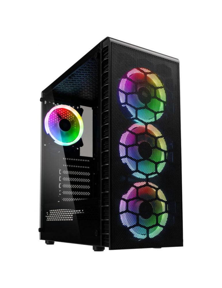 Kolink observatory lite mesh argb mt negru pre-installed: 3x 120