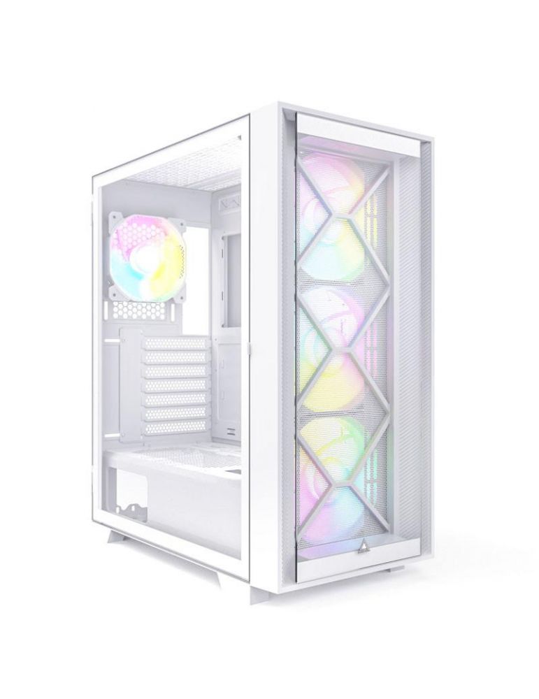 Montech air 1000 premium mid-tower t g alb preinstalled fans