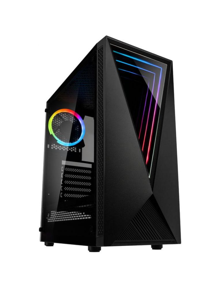 Kolink void rgb mid-tower negru preinstalled fans 1x 120 mm