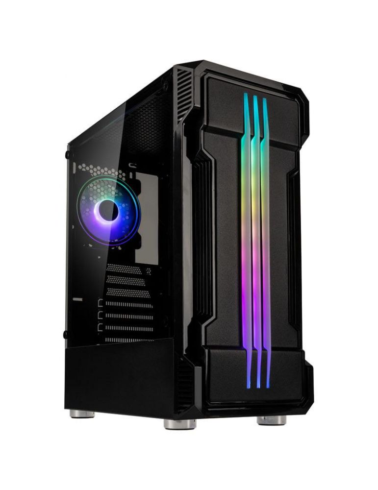 Kolink inspire k10 argb mid-twr temp g negru preinstalled fans