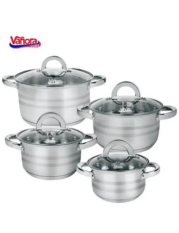 Set gatit din inox 8 piese... - Tik.ro