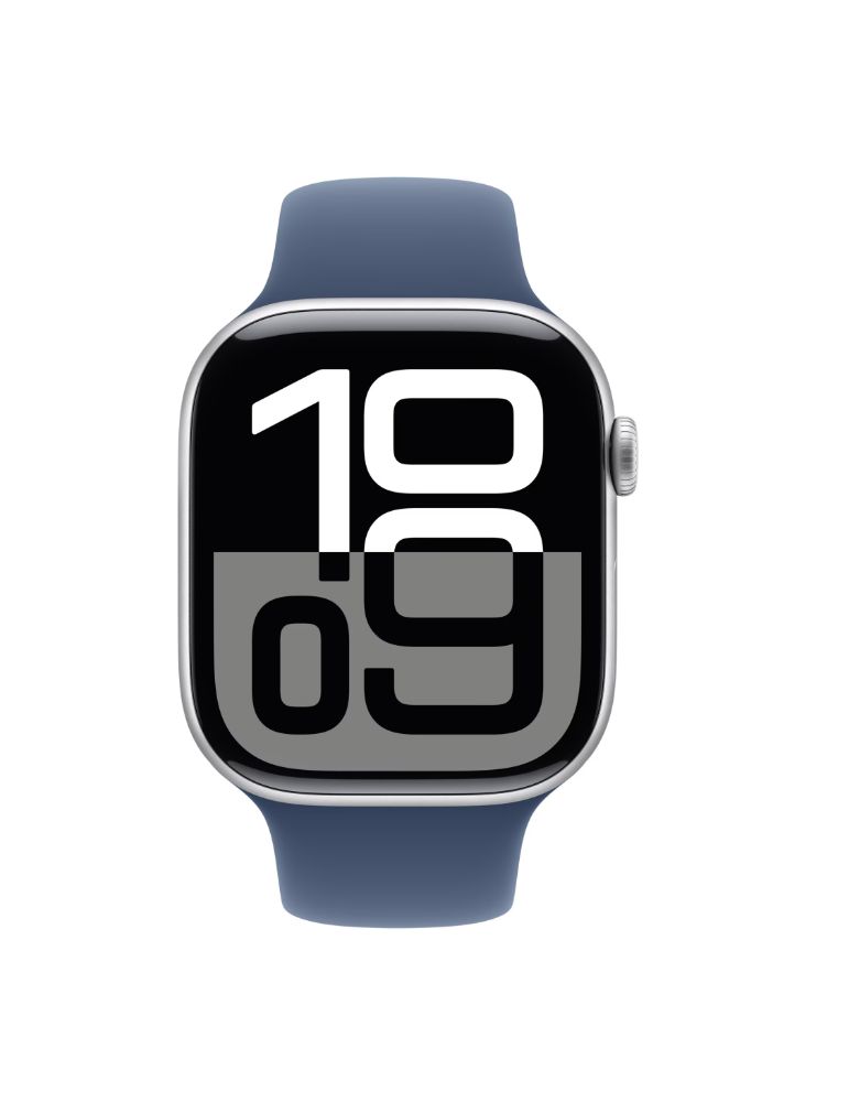 Apple watch series 10 gps + cellular 46mm silver aluminium