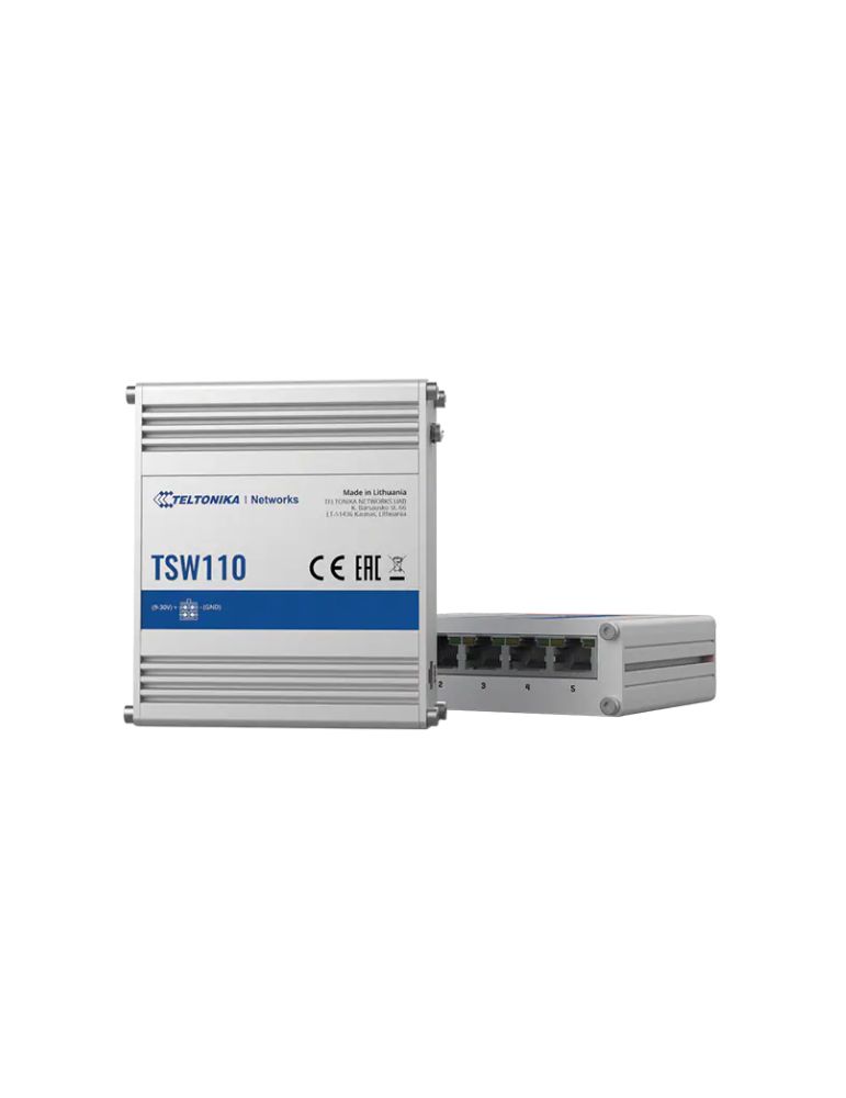 Teltonika networks tsw110 unmanaged layer 2 gigabit ethernet switch
