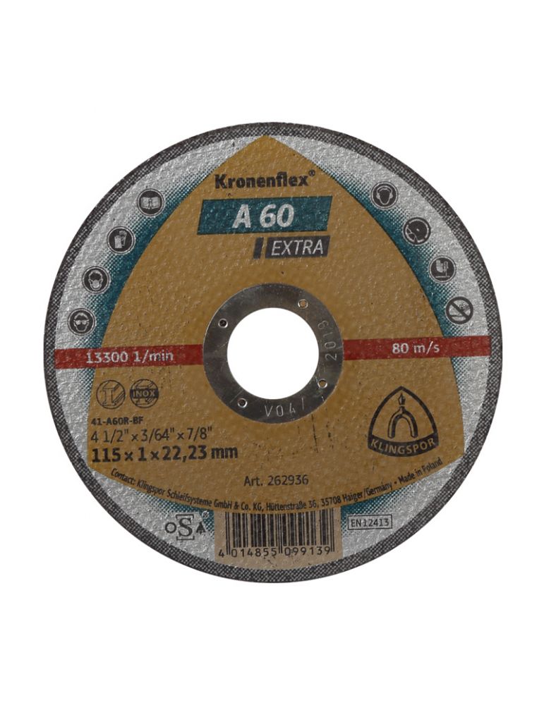 DISC DEBITARE METAL 125X1.0MM / A60EXTRA
