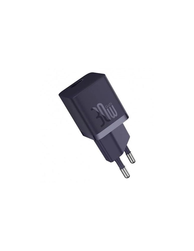 INCARCATOR retea Baseus GaN5 Pro, Quick Charge 30W, 1 x USB Type-C, include cablu USB Type-C la USB Type-C 100W 1m, mov "P101109