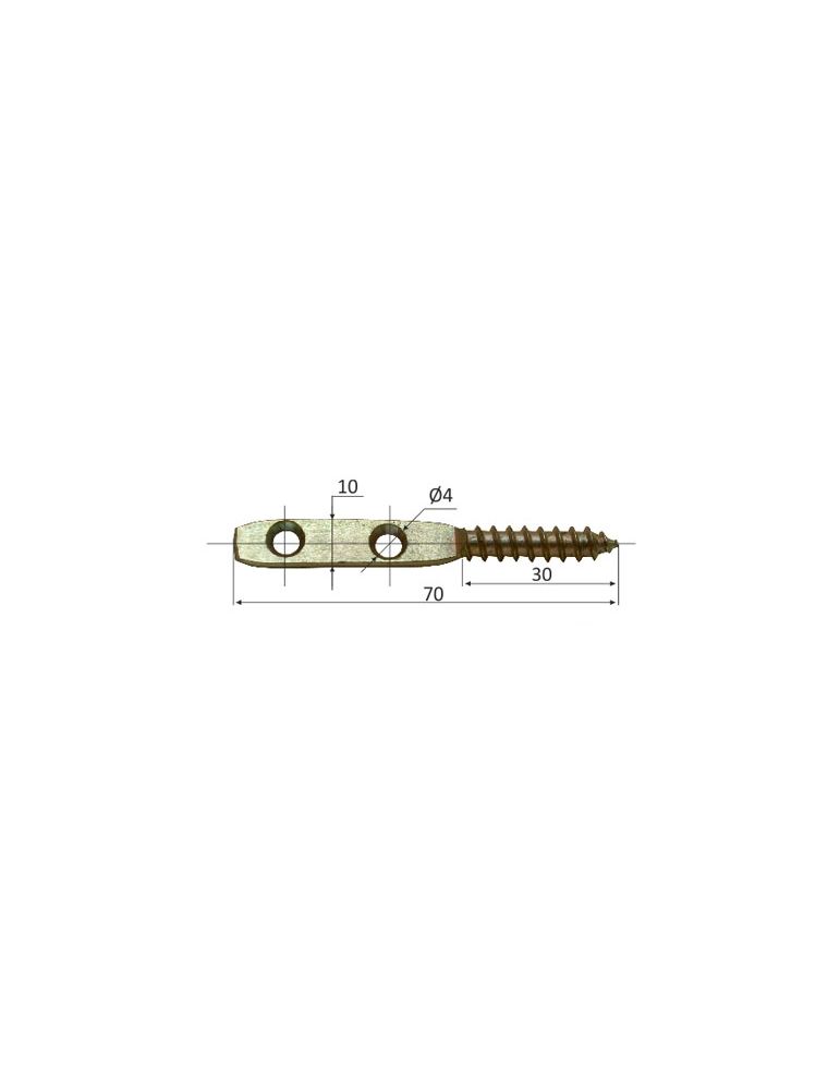 SUPORT POLITA PLAT CU FILET LEMN 30MM / 10X40MM