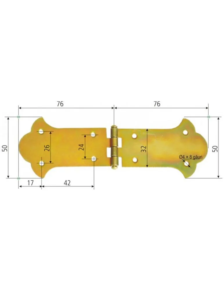 BALAMA ORNAMENTALA PENTRU CUFERE 76X50MM