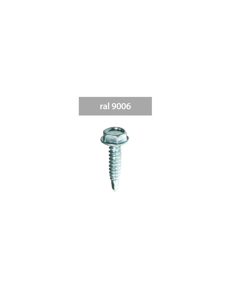 SURUBURI PERFORATOARE RAL9006-ALUMIN. 4.8X28MM, 250/SET