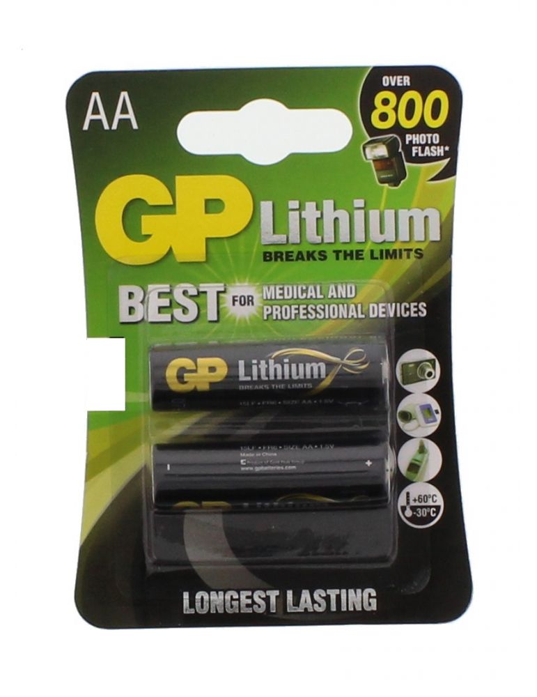 Baterie litiu GP R6 (AA) 2 buc/blister
