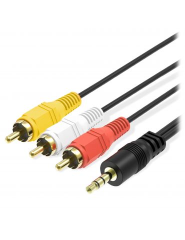 Cablu 3 RCA tata x jack 3,5... - Tik.ro