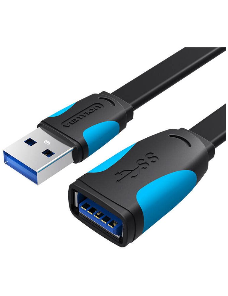 Storage & Data Transfer Cables Cablu prelungitor Vention, USB 3.0 (T) la USB 3.0 (M), 2m, 5 Gbps, , PVC, negru, "VAS-A13-B200" -6922794719392