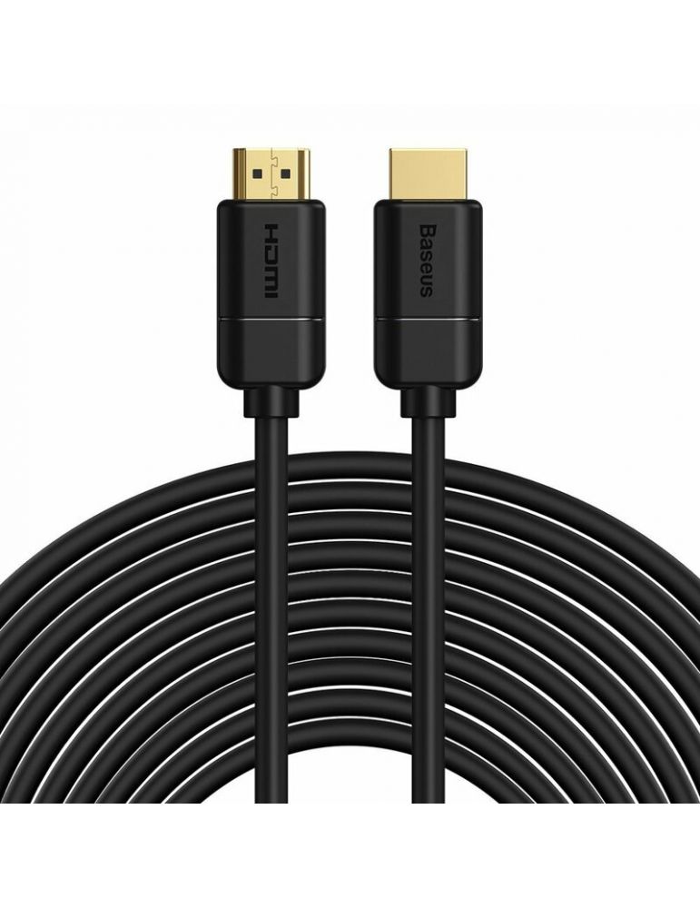 CABLU video Baseus Cafule, HDMI (T) la HDMI (T), rezolutie maxima 4K UHD (3840 x 2160) la 30 Hz, conectori auriti, 15m, negru "C