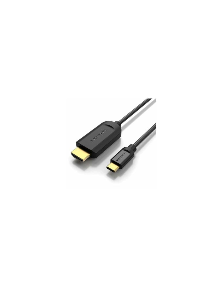 Vention CABLU video Vention, HDMI(T) la USB-C (T), 1m, rezolutie 4K la 30Hz, PVC, negru, "CGUBF" - 6922794742055