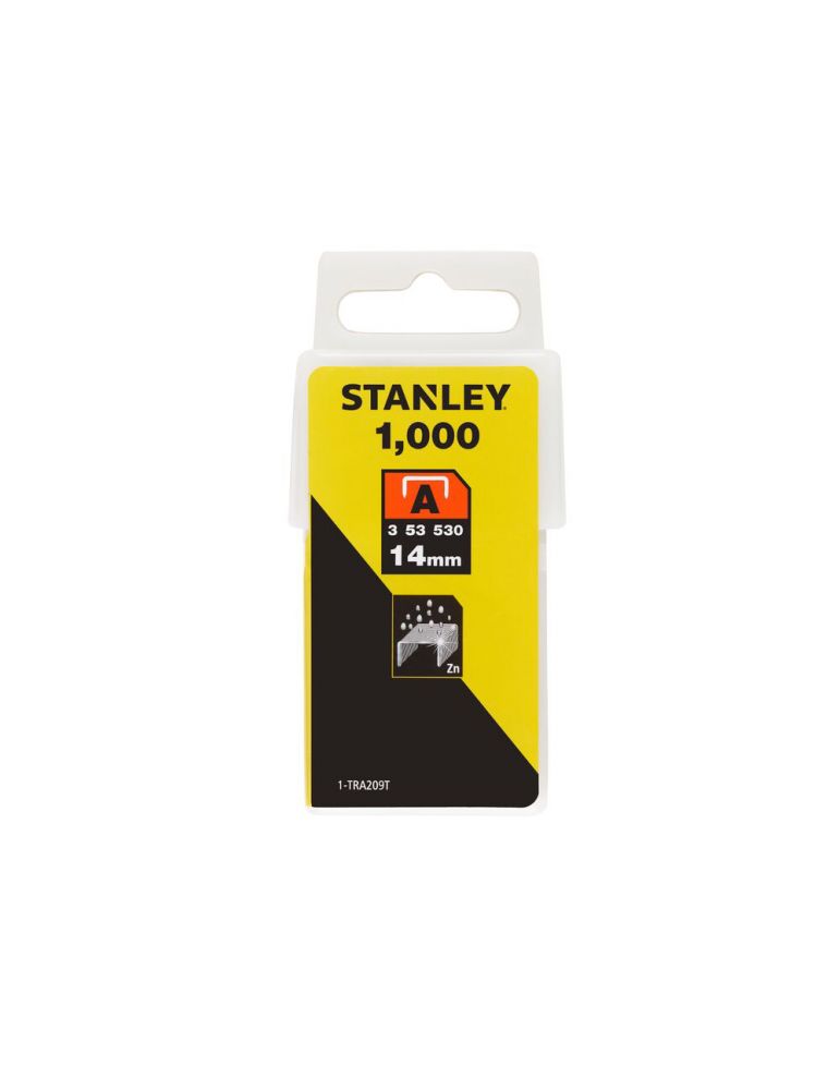 Stanley 1-TRA209T, capse pentru aplicatii uzuale, 14mm, 1000 buc tip A 5/53/530, blister