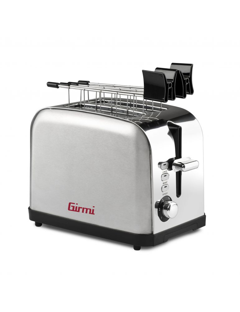 Prajitor de paine Toaster Girmi TP56, 770-920W, 6 nivele de rumenire, metalic