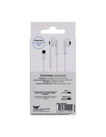 TNB WAY WIRED USB-C EARPHONES - Tik.ro
