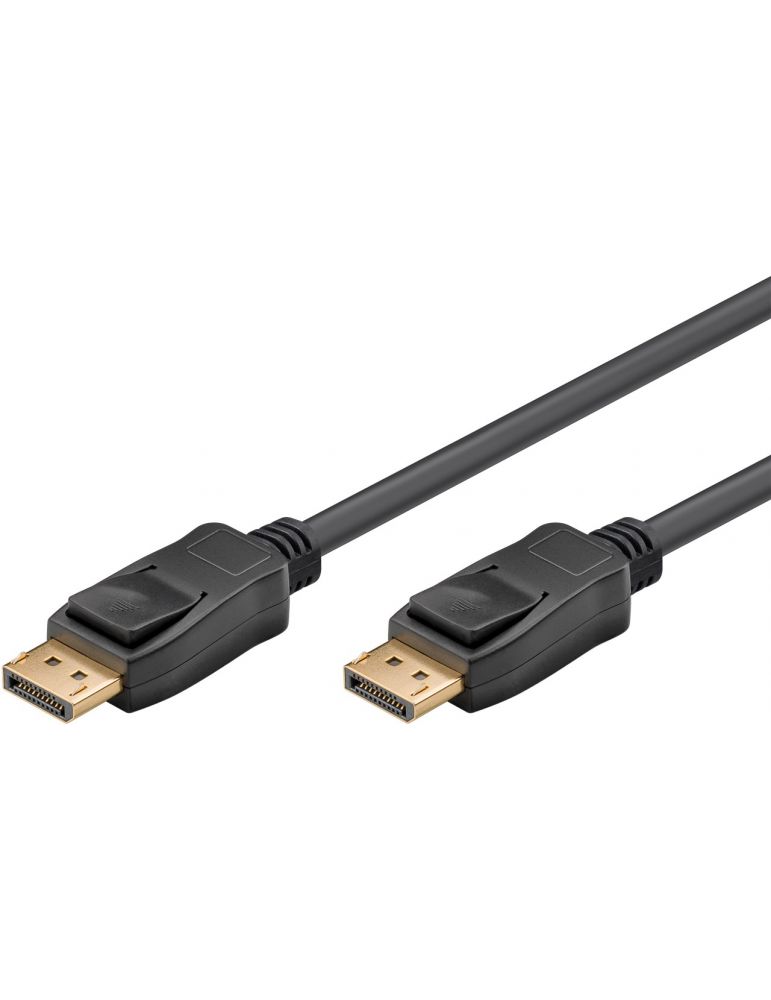 Cablu Displayport 1.2 tata - Displayport tata, 4K60Hz, 2m, negru, Goobay