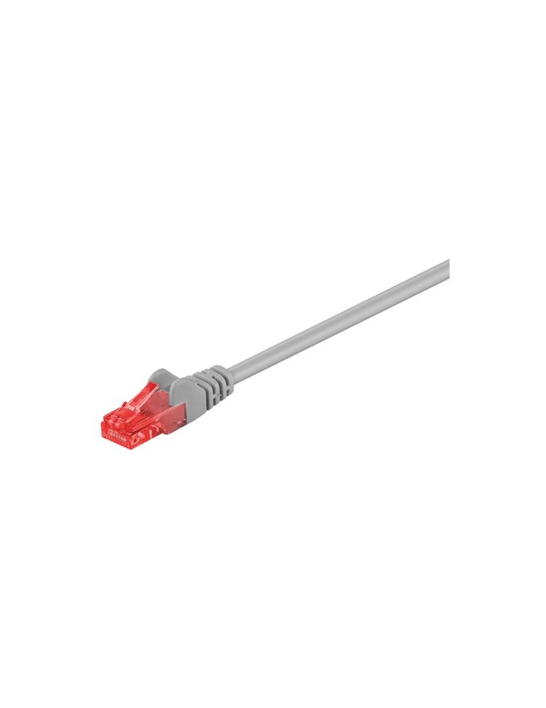 Cablu de retea U/UTP Goobay, cat6, patch cord, 0.5m, gri