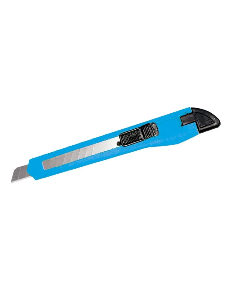 CUTTER PLASTIC CU BUTON BLOCARE - 9MM