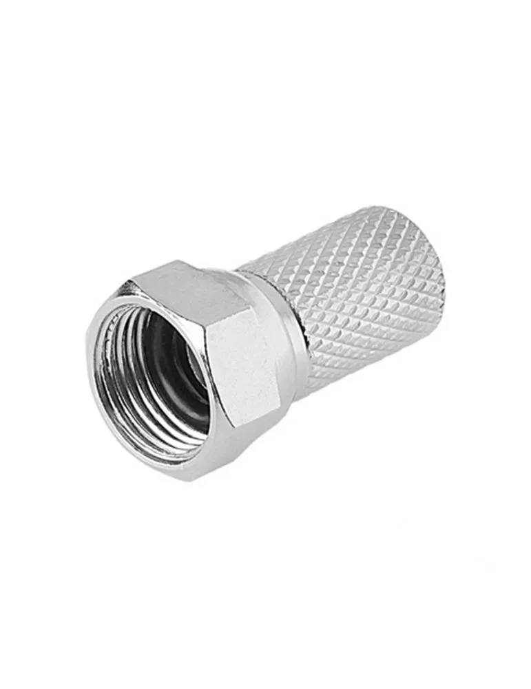 Mufa F metal pentru RG6 / RG59 calitate garnitura cauciuc (Quality WTY0451.1/ WTY0451S ) CABLETECH