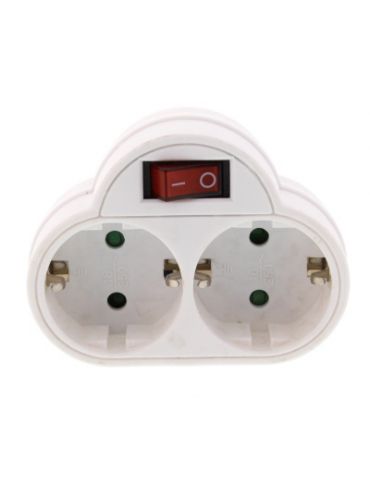 Stecher dublu cu contact... - Tik.ro