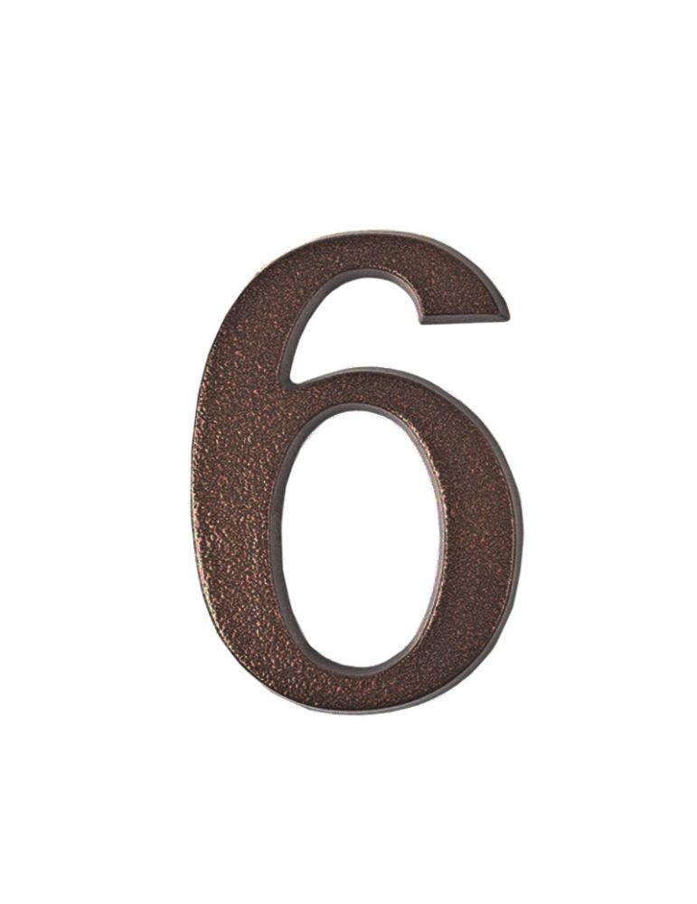 SEMN CIFRA CU SURUB FIXARE - 100MM / BRONZ-ANTIC / 7