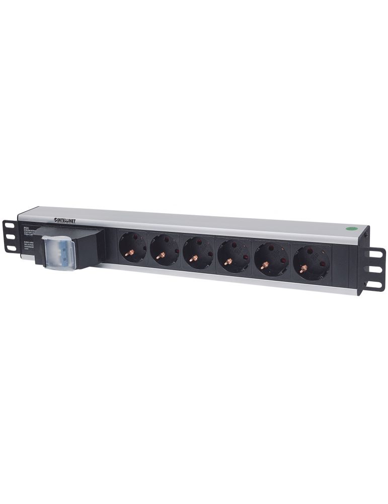Unitate 6 prize cu intrerupator pentru rack 19" 1.5U cablu 1.6m Intellinet