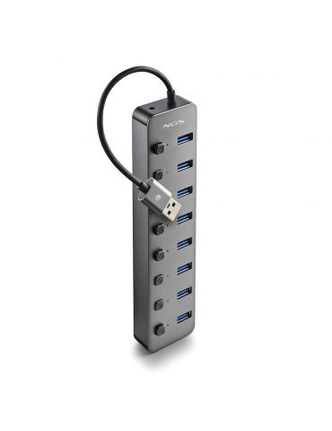 HUB USB 3.0 cu 8 porturi si... - Tik.ro