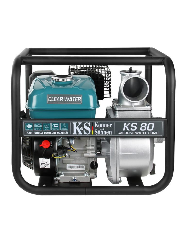 Motopompa apa curata 3" - 1000 l / min - Konner & Sohnen - KS-80