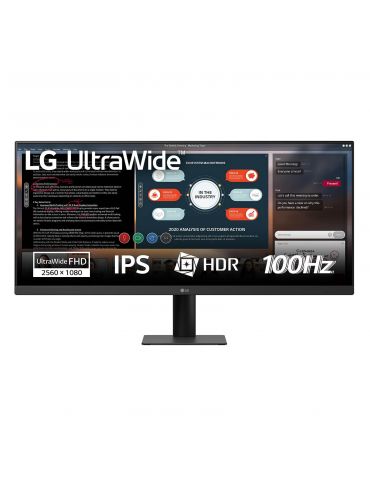 LG 29U511A-B monitoare LCD 73,7 cm (29") 2560 x 1080 Pixel WFHD Negru - Tik.ro