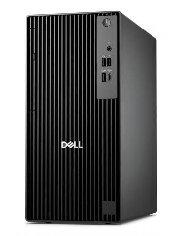 DELL Pro QCT1250 Intel Core Ultra 7 265 8 Giga Bites DDR5-SDRAM 512 Giga Bites SSD Ubuntu Linux Tower PC-ul Negru