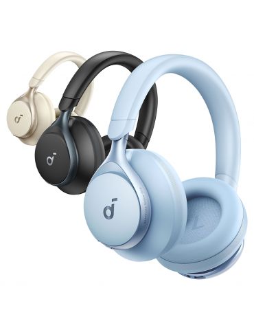 Anker Space One Căști Fără fir Bandă de fixare pe cap Muzică Zilnic USB tip-C Bluetooth Albastru