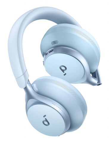 Anker Space One Căști Fără fir Bandă de fixare pe cap Muzică Zilnic USB tip-C Bluetooth Albastru