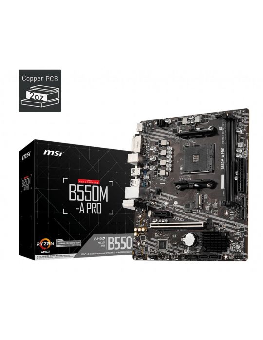 MSI B550M-A PRO plăci de bază AMD B550 Mufă AM4 micro-ATX Msi - 1