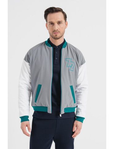 JACHETA BOMBER GRI PETROL S - Tik.ro