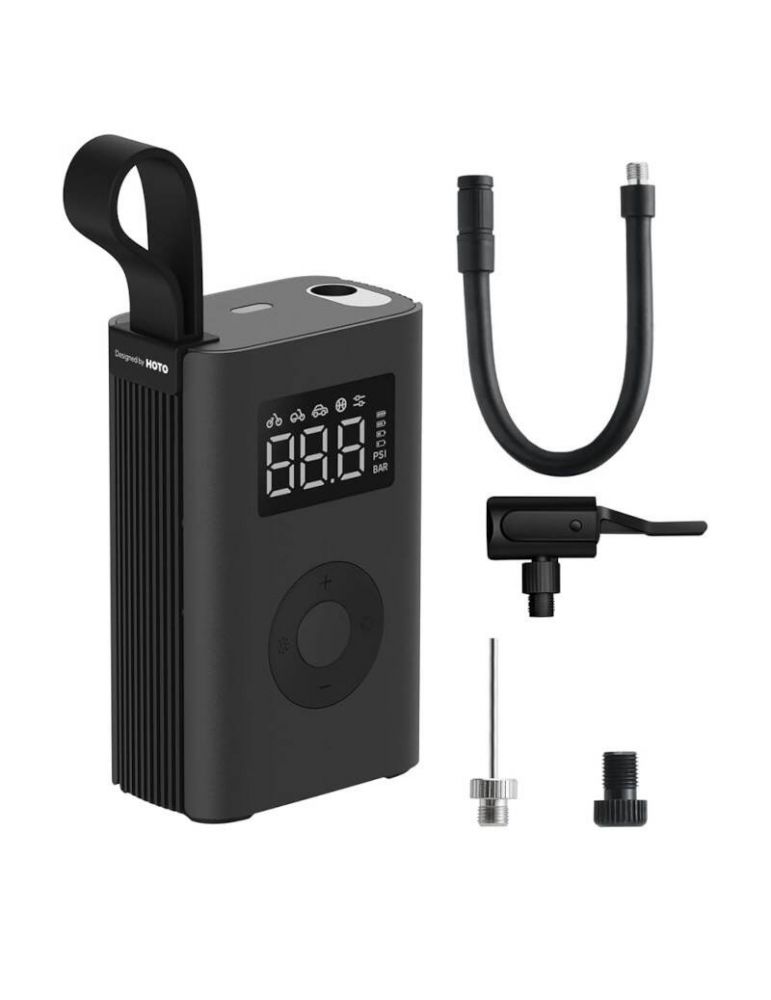 Compresor portabil, pompă electrică HOTO QWCQA001 (10,3 bar, 150 PSI, 2000mAh)