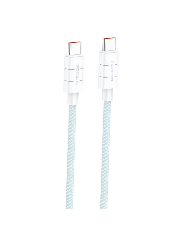 Foneng XS02 60W USB-C la USB-C cablu, 1.2m (albastru)