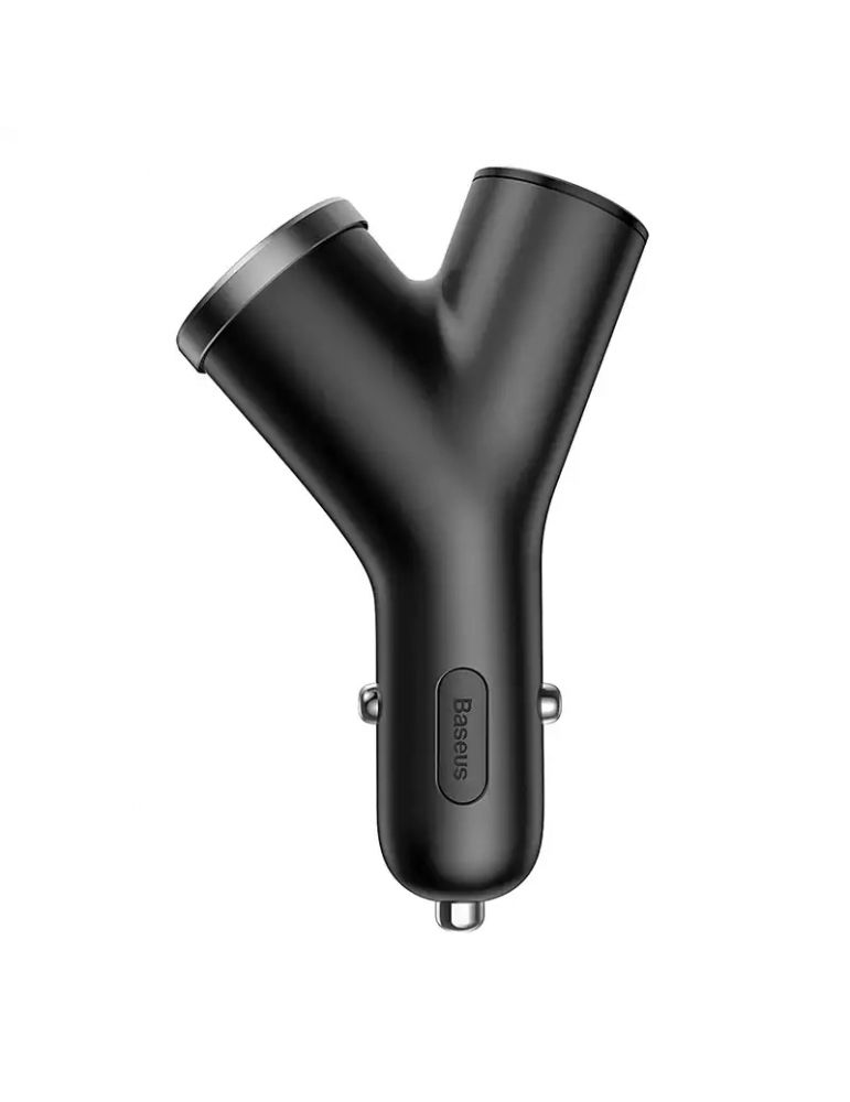Baseus Y Type 2xUSB 3.4A 40W încărcător auto (negru)