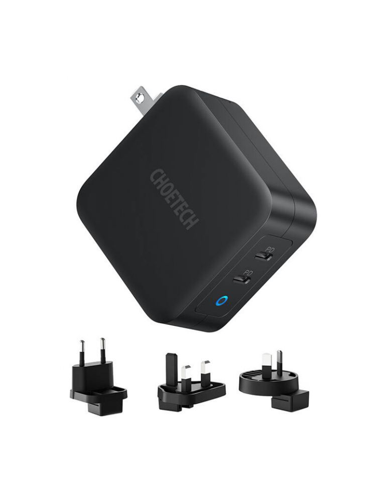 Choetech PD6008 2xUSB-C PD 100W încărcător de rețea GaN