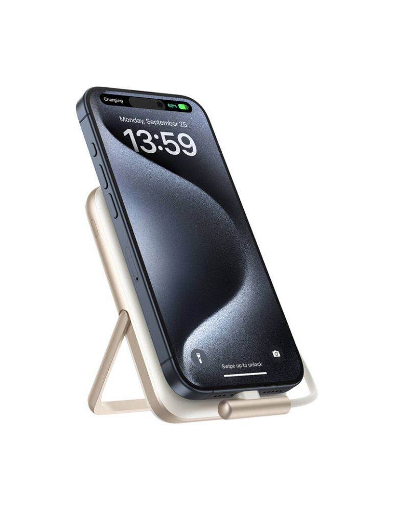 Choetech B735 powerbank magnetic 10000mAh 20W PD + cablu USB-C (alb)