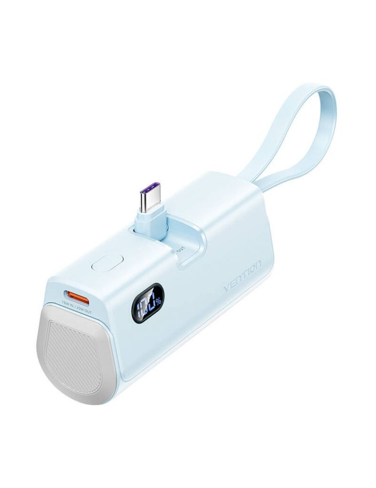 Powerbank Vention LED display 4800mAh 22.5W FHQL0 (albastru)