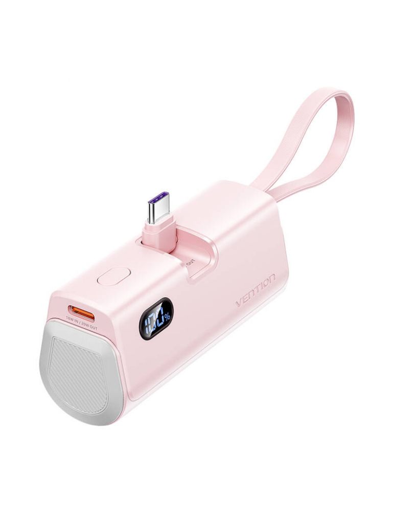 Powerbank Vention LED display 4800mAh 22.5W FHQP0 (roz)