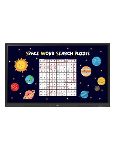 LG CreateBoard tablă interactivă 190,5 cm (75") 3840 x 2160 Pixel Ecran tactil Negru USB   RF Wireless - Tik.ro