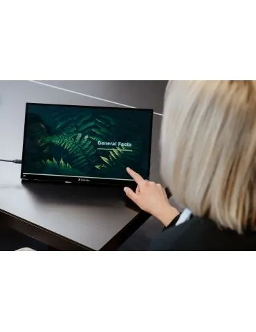 Verbatim 32238 monitoare LCD 39,6 cm (15.6") 3840 x 2160 Pixel 4K Ultra HD Ecran tactil Negru