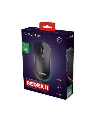 Trust GXT 925 REDEX II mouse-uri Gaming Mâna dreaptă USB Tip-A Cu laser 10000 DPI